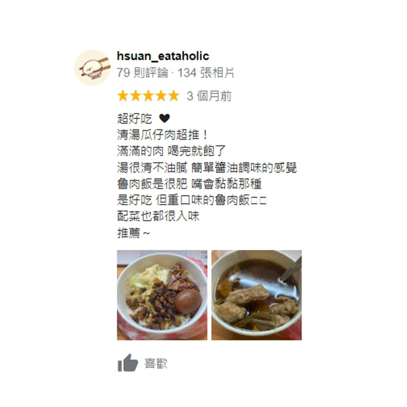 好評分享